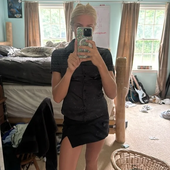 black princess polly button down - Picture 6 of 6